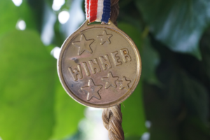 Medaille mit der Aufschrift Winner