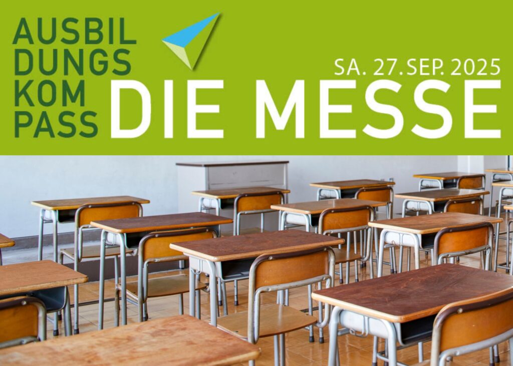 Auf dem Bild ist eine Schulklasse zu sehen (Tische und Stühle).